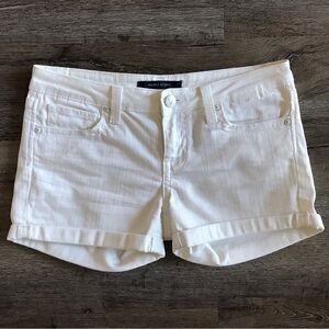 Vigoss Studio White Denim Cuffed Shorts, Size 7/8 / 29